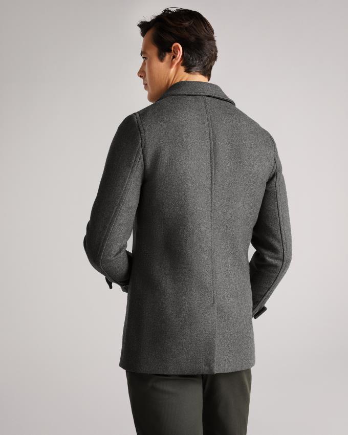 Manteau Ted Baker Wool Peacoat Grise Homme | JUT-36186818